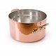MAUVIEL 2151 - Collection M'tradition - Bassine à ragoût en cuivre intérieur étamé monture bronze avec couvercle